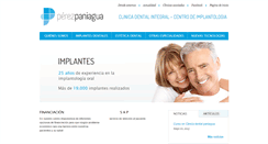 Desktop Screenshot of clinicadentalpaniagua.com