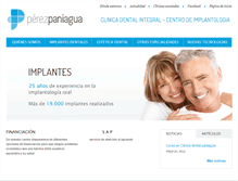 Tablet Screenshot of clinicadentalpaniagua.com